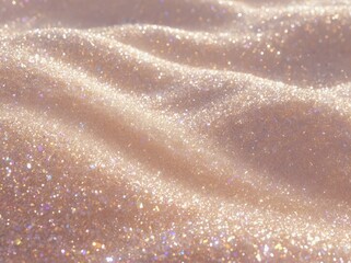 Poster - Soft shimmering texture creates a dreamy abstract background with glistening details reminiscent of delicate sands