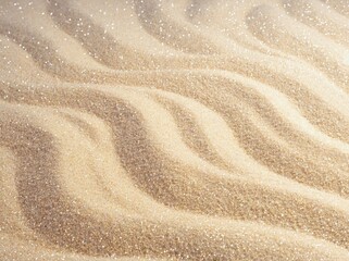 Poster - Waves of golden sand create an abstract landscape in natural light during daytime