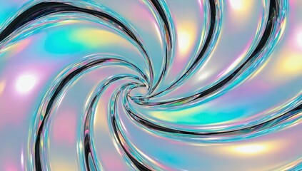 Poster - swirling abstraction creates a mesmerizing visual experience with vibrant colors and glossy textures