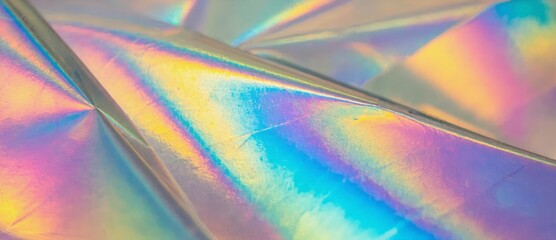 Poster - colorful abstract background with shimmering iridescent patterns reflecting light in vibrant hues