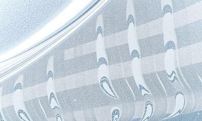 Poster - mesmerizing silver liquid texture creates captivating visual effect, showcasing smooth curves and reflective surfaces that evoke sense of tranquility and elegance