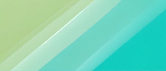 Poster - Abstract composition of soft green and blue hues creating a serene visual experience with smooth gradients across the canvas