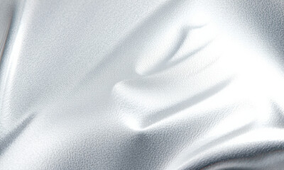 Poster - close up of smooth silver liquid texture, showcasing its reflective surface and subtle undulations, creating elegant and modern aesthetic