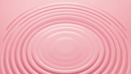 Poster - Ripples create an abstract pink background that evokes calmness and serenity in a minimalistic style