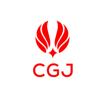 CGJ creative minimalist letter logo.