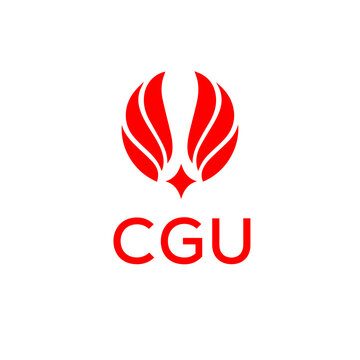 CGU creative minimalist letter logo.
