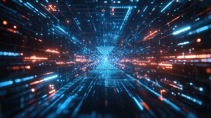 Poster - Digital Tunnel: A Journey Through Cyberspace