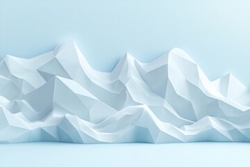 Abstract Low Polygonal Mountain Range Design