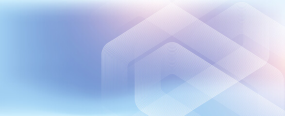 Fototapete - Modern medical or health care scientific abstract background with hexagons. Geometric stripe line art design for poster, brochure, cover, banner, header, website, presentation template