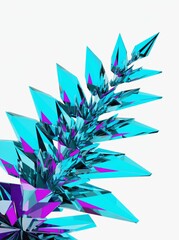 Poster - Colorful crystalline formations create a stunning visual display in contemporary design