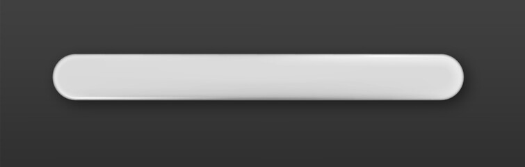 Leinwandbilder - White long horizontal button with realistic shadow isolated. Web search button concept. Blank glossy badges. Realistic vector shape