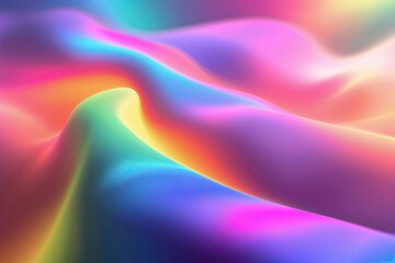 Poster - vibrant abstract rainbow gradient background with colorful blurred effect