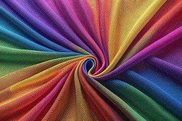 Poster - Vibrant Smooth Rainbow Gradient Mesh Background in Modern Design