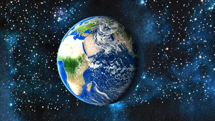 Poster - Earth Viewed From Space Showcasing Global Blockchain Connectivity Generative AI