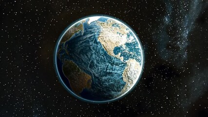 Poster - Earth Viewed From Space Showcasing Global Connectivity and Technology Generative AI