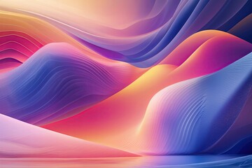 Poster - Elegant Soft Textured Abstract Gradient Background Design with Vibrant Patterns