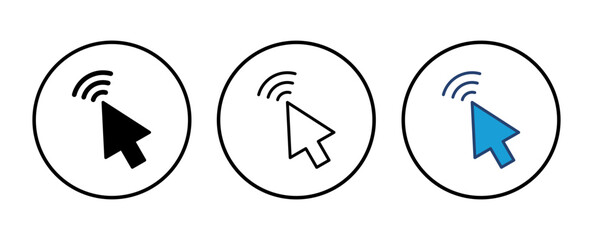 Poster - click icon vector. pointer arrow icon. cursor icon vector