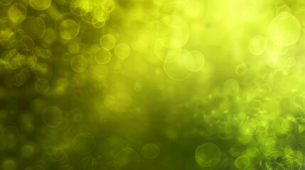 Abstract Green Bokeh Background, Glowing Light Circles Texture, Festive Overlay For Digital Art Projects, Modern Presentation Templates, Nature Inspired Backdrop