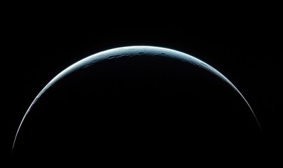 Wall Mural - a black and white photo of the earth taken from space