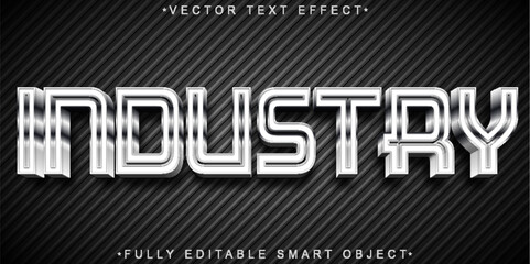 Poster - Industry Vector Fully Editable Smart Object Text Effect
