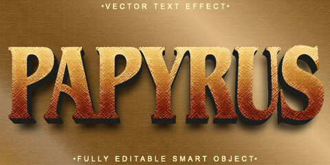 Poster - Papyrus Vector Fully Editable Smart Object Text Effect