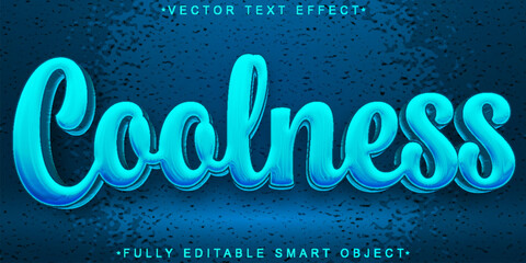 Poster - Cartoon Coolness Vector Editable Text Effect Template