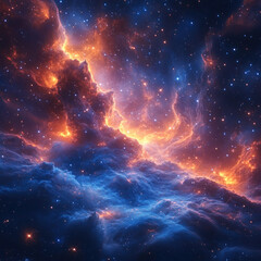 Wall Mural - A sky filled with galaxies and stars 