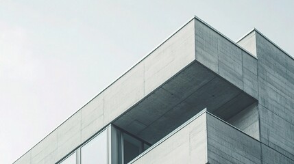 Poster - Contemporary Minimal Architecture with Clean Lines and Structures
