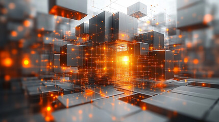 A bright white gold silver tone visual showcasing innovative web design and development with dynamic coding technologies in action, symbolizing chaos and creativity shaping the future of digital solut