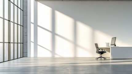Poster - Minimalistic Modern Office Space with Sleek Design and Natural Light