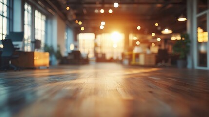 Poster - Blurred Office Space with Soft Bokeh Light in Modern Environment