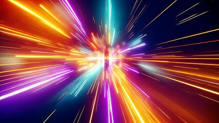 Fototapete - Radial Digital Motion Abstract background wallpaper
