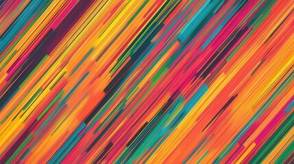 Aufkleber - sharp-edged shapes that continuously shift and evolve in a seamless pattern of color and form
