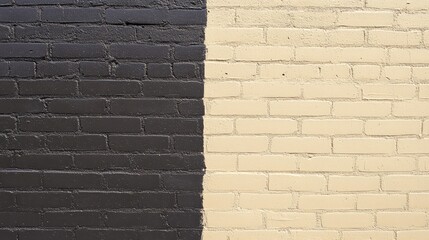 Poster - Gradient-toned brick wall fading from dark brown at the bottom to light tan at the top.