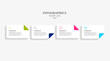 © nuca - four steps business infographics template icons.