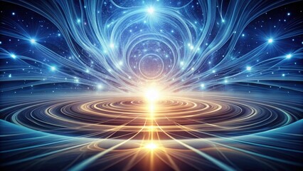 Wall Mural - Celestial Convergence A Symphony of Light and Cosmic Energy, Embracing a Radiant Core of Illumination