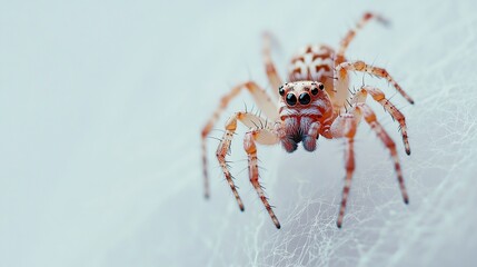 Wall Mural - spider isolated on white 