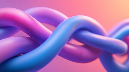 Poster - Abstract Purple and Blue Neon Network Background