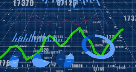 Poster - Image of interface with numbers changing over green line and statistics recording