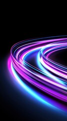 Poster - Abstract Neon Swirls: A Symphony of Light and Color