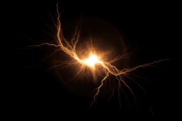 Canvas Print - thunder moving fast light thunderstorm lightning.