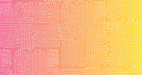 Vector circuit board illustration. Abstract technology.  Vector illustration.
