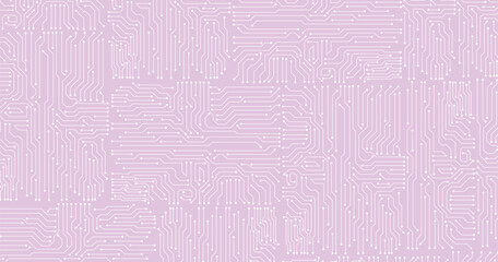 Poster - Vector circuit board illustration. Abstract technology