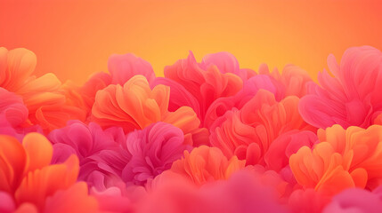 Poster - Vibrant Waves of Colorful Floral Patterns in Ultra Detailed Design