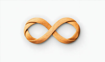 Poster - Creative Design of Mirrored Wood Monogram in Infinity Shape