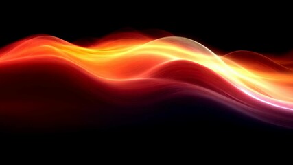 Poster - Flowing abstract waves with vibrant gradient colors transitioning through frames