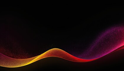 Poster - Colorful smooth flowing neon wave background
5
