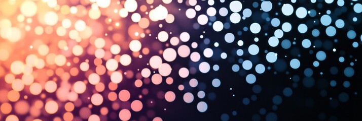 Poster - Colorful and vibrant bokeh background with soft circles of light in various shades and hues
