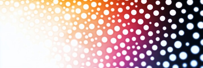 Poster - colorful pattern of circles creating a vibrant abstract design in a gradient backdrop