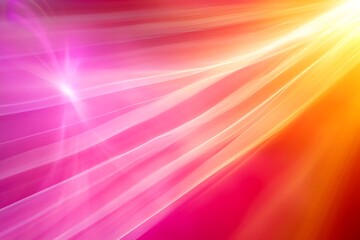Poster - Radiant spectrum, fluid lines and starburst create abstract vibrancy